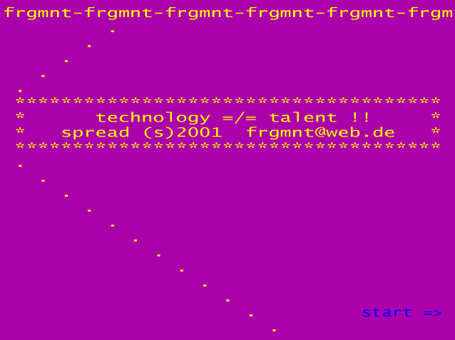 ASCII animation